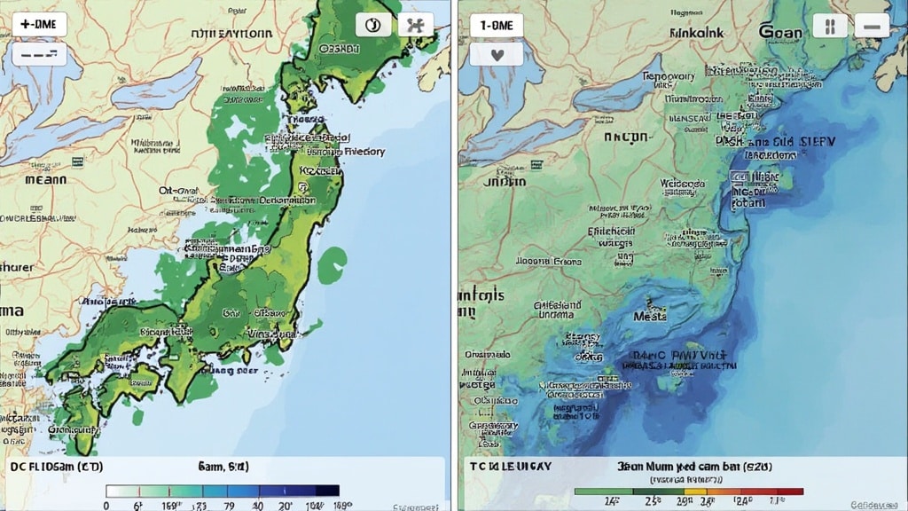 11월 일교차 예보 및 지역별 기온 변화