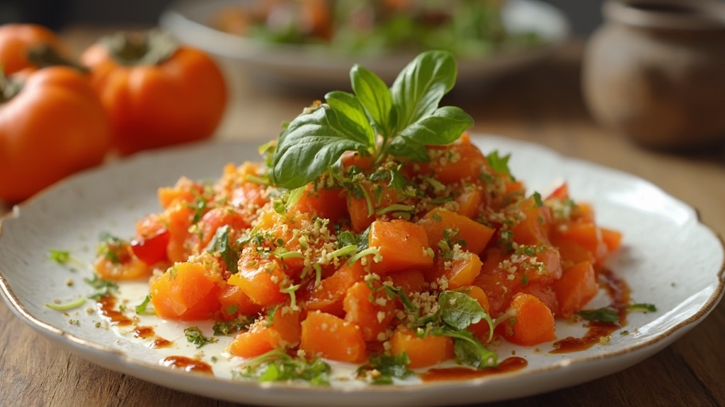 감을 활용한 건강 식단 및 레시피