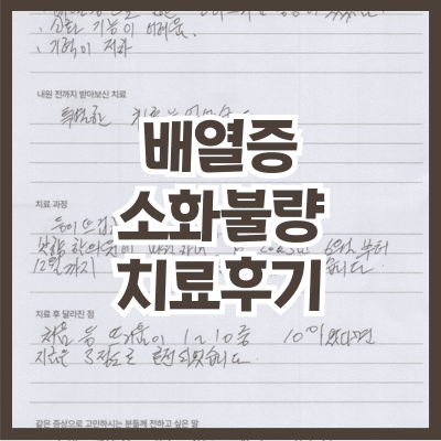 배열증 소화불량