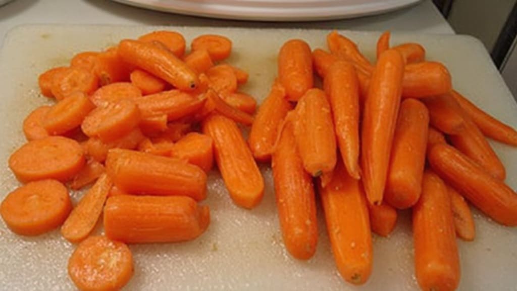 당근의 형태에 따른 gi지수 비교 생 vs 익힌